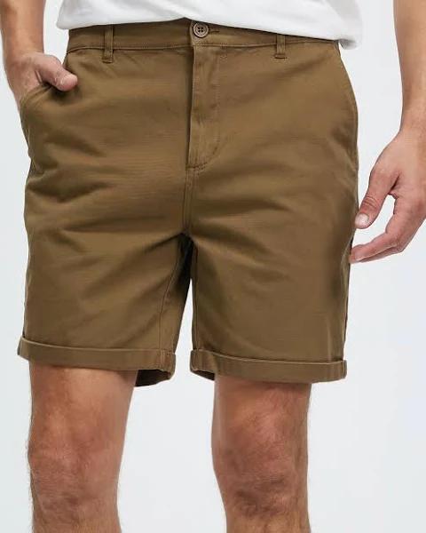 Staple Superior - Men's Brown Chino Shorts - Staple Stretch Chino Shorts - Size 30 at The Iconic