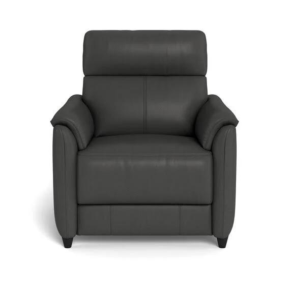 Dexter Leather Battery Recliner Armchair Slate Grey by Freedom