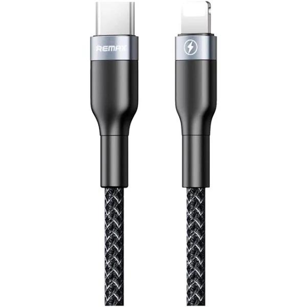 Phone Cable Remax Type-C to Lightning 1m 18W Superfast Charging Data Cable Black