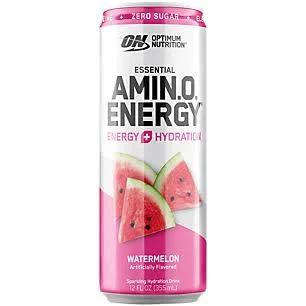 On Amino Energy Sparkling RTD, 12 Can - Value Pack / Whacky Watermelon