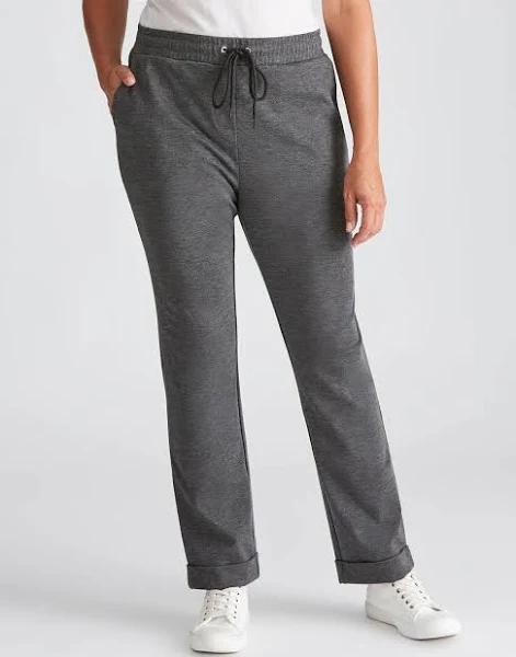 Millers Knitwear Jogger Pants - Size 18 - Womens - Charcoal Grey Marle