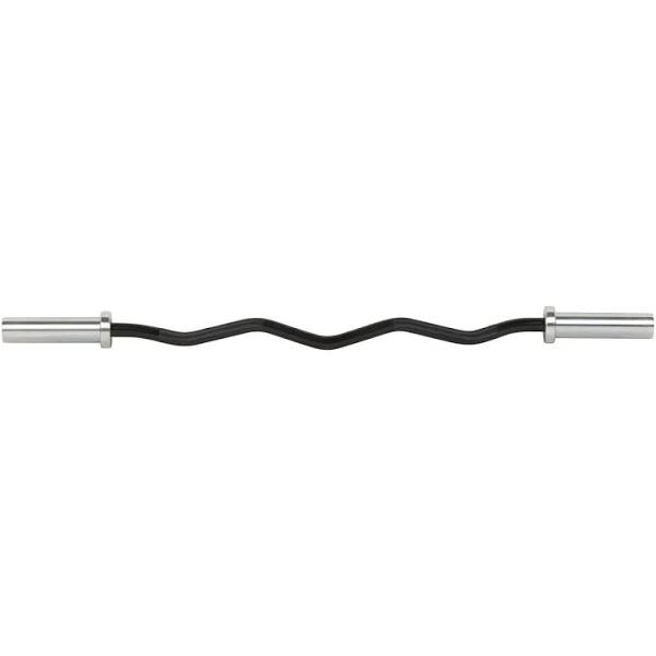 ATTIVO Olympic EZ Curl Barbell Bar For 2-Inch Weight Plates Curling Bar For Weight Lifting Bicep Curl