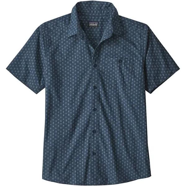 Patagonia Men's Go To Shirt Space Micro: Stone Blue / M