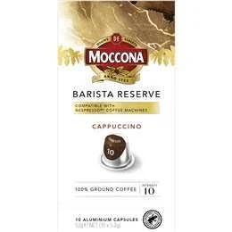 Moccona Barista Reserve Coffee Capsules Cappuccino 10 10 Pack