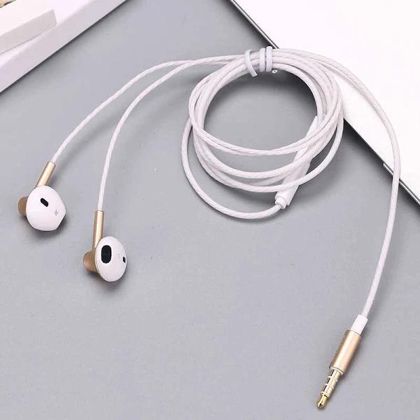 Xipin 3.5mm In-ear Metal Flat Cable 1.2m Earphone w/ Mic/Slide Volume Control | Silver