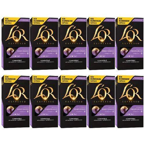 L'Or Espresso Coffee Capsules Lungo Profondo 100 Pack