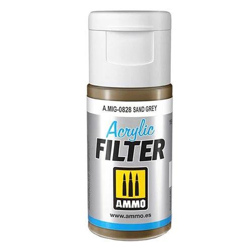 Ammo by MIG Acrylic Filter Sand Grey