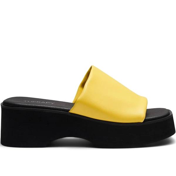 Naomi Platform Sandal Lemon AU Size 5 - AfterPay & zipPay Available