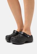 Crocs Women's Classic Platform Lined Clog; Black, W8