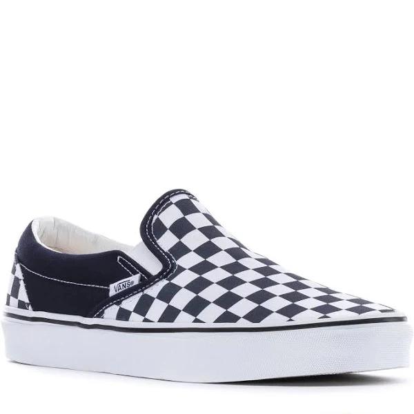 Vans Classic Slip On Shoes - Checkerboard Parisian Night True White