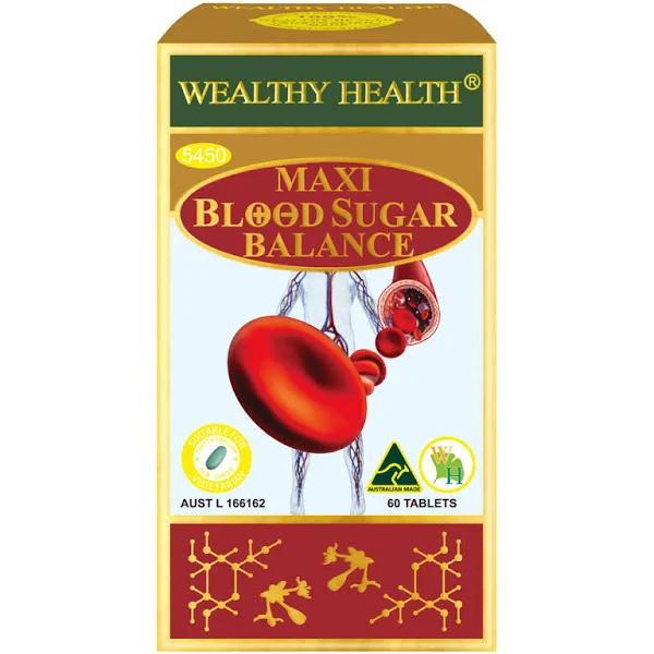 Wealthy Health - Maxi Blood Sugar Balance 60 Tablets