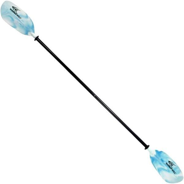 Winnerwell TNBW Kayak Paddle Fiberglass Shaft & Nylon Blade Mix Blue+White