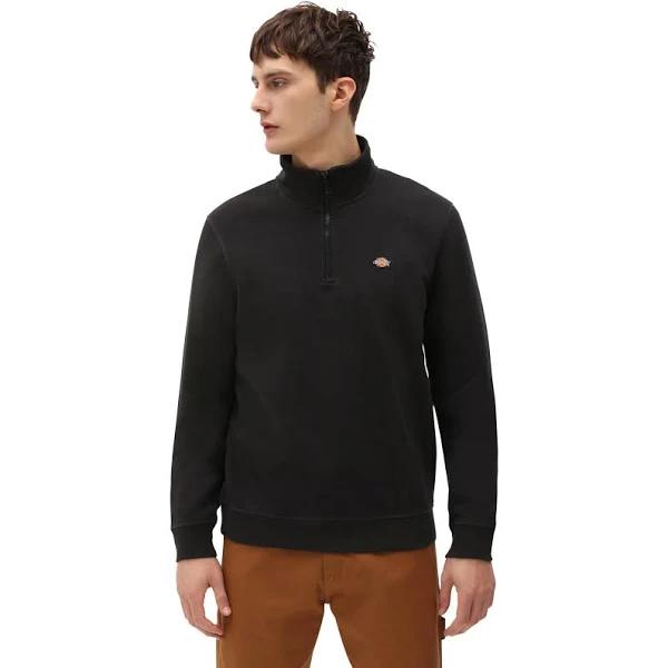 Dickies Oakport Quarter Zip Sweatshirt - Black