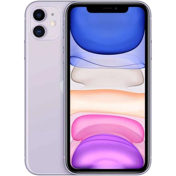 Apple iPhone 11 - 4G smartphone - dual-SIM / Internal Memory 256 GB - LCD display - 6.1" - 1792 x 828 pixels - 2x rear cameras 12 MP, 12 MP - front camera 12 MP - Verizon - purple