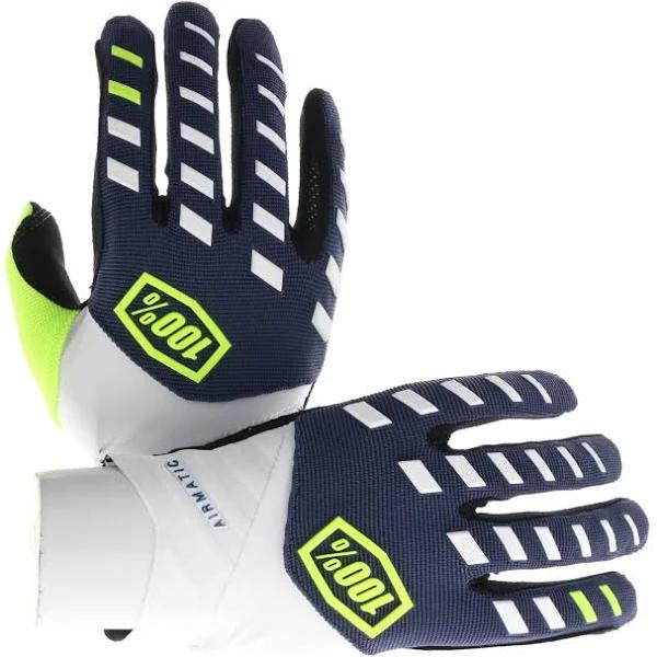 100 Percent Airmatic Gloves - Navy/White