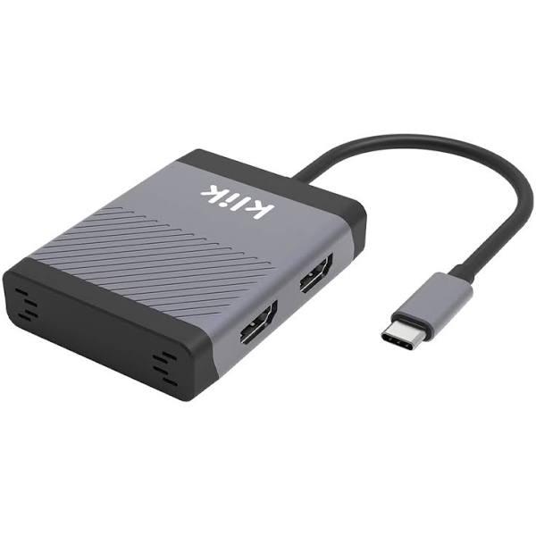 Klik Universal DisplayLink USB-C Dual HDMI Display Adapter, KCHD2DL Laptop / Notebook Accessories