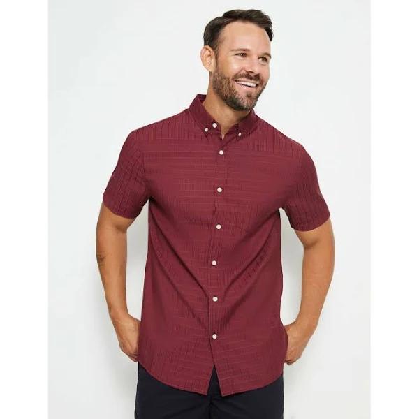 Rivers - Mens Tops - Textured Short Sleeve Shirt