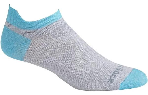 Wrightsock Coolmesh II Tab LT Grey/Scuba Womens Running Active Socks - M