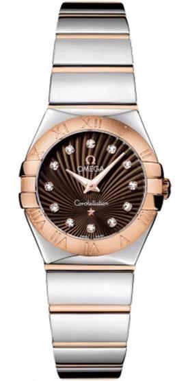 Omega Constellation Quartz Brown Dial Women's Watch 123.20.24.60.63.002 - 12320246063002