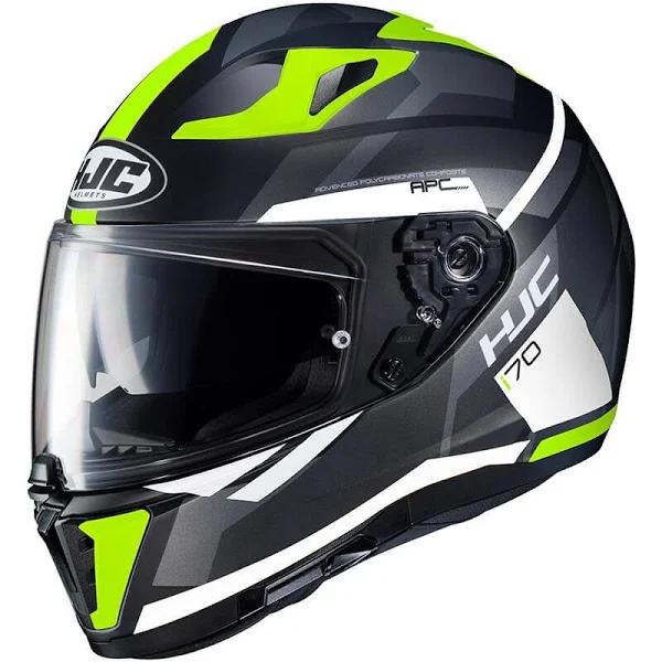 HJC I70 ELIM Helmet, black-yellow, Size XL