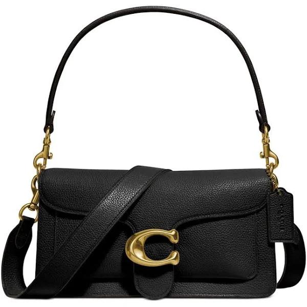 Coach Tabby 26 Leather Shoulder Bag - Black