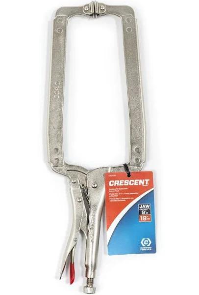 Crescent 450mm/18" Locking C-Clamp With Swivel Pads C18CCSN