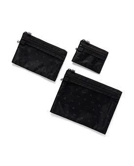 David Jones Lapoche Travel Multipurpose Pouch Set in Black, Size 27cm