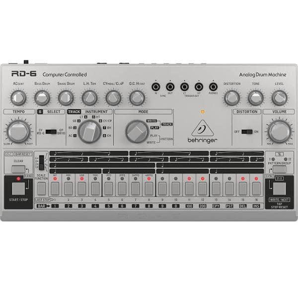 Behringer RD6-SR Analog Drum Machine - Silver