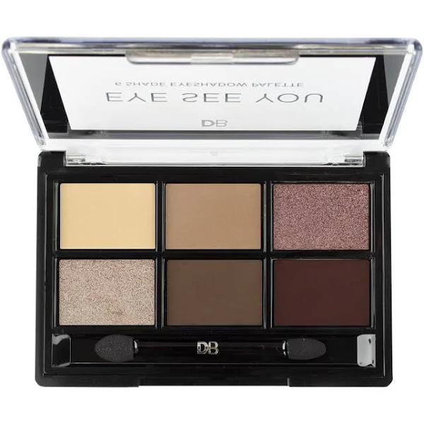 DB Cosmetics Eye See You 6 Shade Eyeshadow Palette - Coco Loco