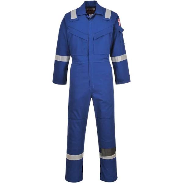 Portwest Flame Resistant Anti-Static Coverall 350g - Royal Blue - XL