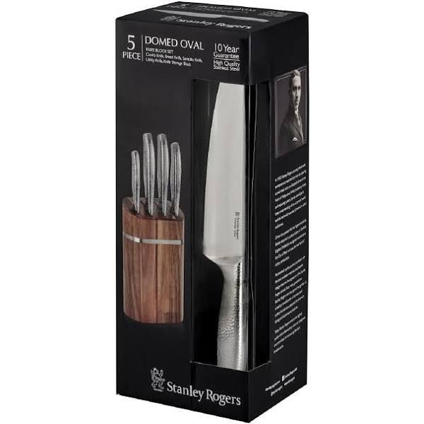 Stanley Rogers Domed Oval 5 Piece Knife Block Set