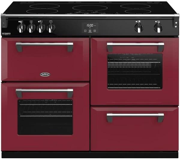 Belling 1100mm Colour Boutique Richmond Deluxe Induction Range Cooker - Chili Red