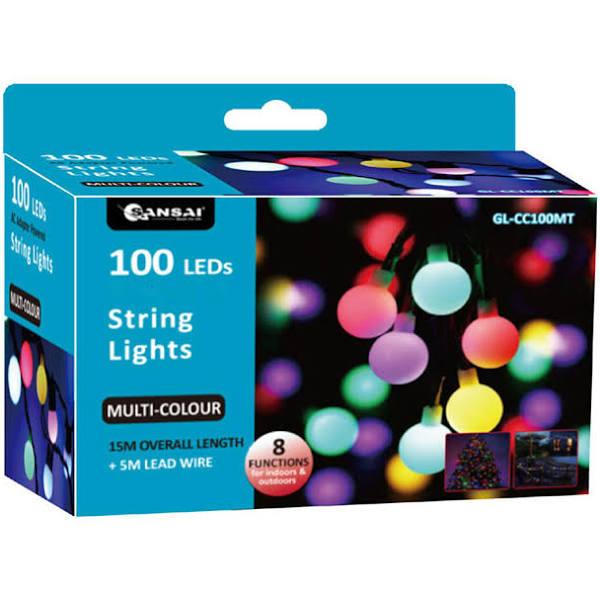 Sansai 100 LED Electric Globe Decorative/Christmas String Lights Multi-Colour