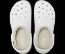 Crocs Unisex Classic Platform Lined Clog - White