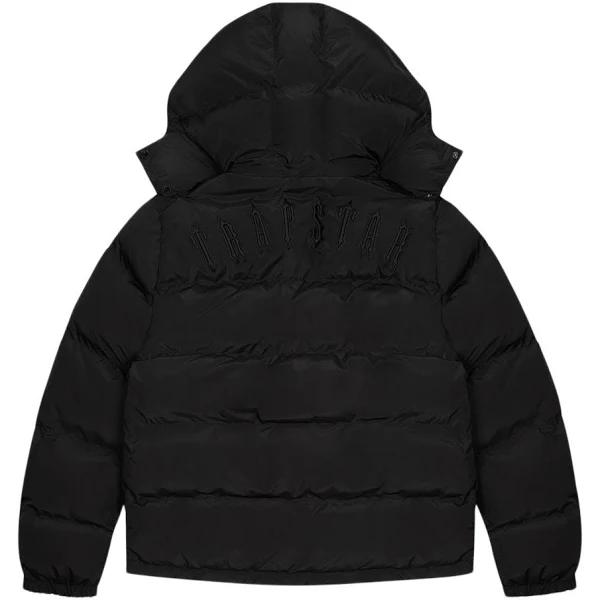 Trapstar Irongate Detachable Hooded Puffer Jacket 2023 Blackout Edition