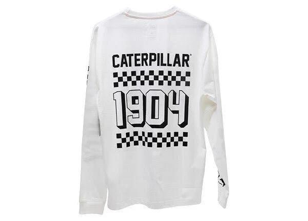 Caterpillar Long Sleeve Top Limited Edition T Shirt - White - XS