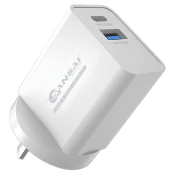 Sansai 20W USB-C & USB-A Rapid Charger