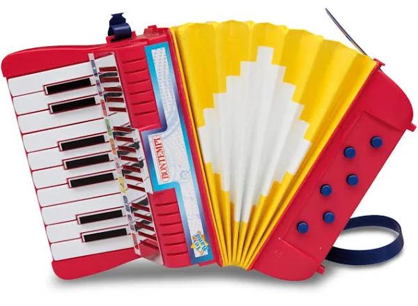 Bontempi 33 1780 17 Keys and 6 Bass Accordion, Multi-color