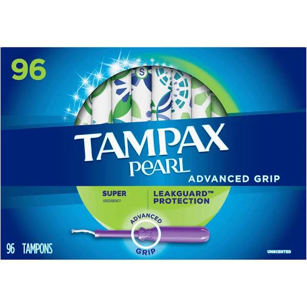 Tampax Pearl Advanced Grip Super Absorbency (96 Count)