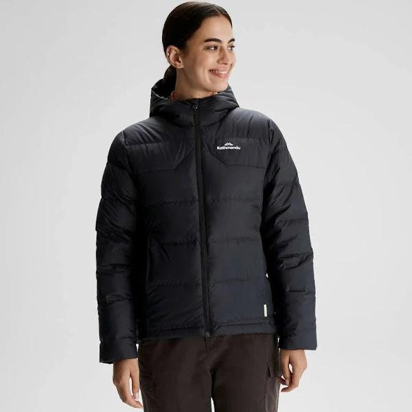 Kathmandu Epiq Women's 600 Fill Hooded Down Jacket | Black Puffer Jacket - 10