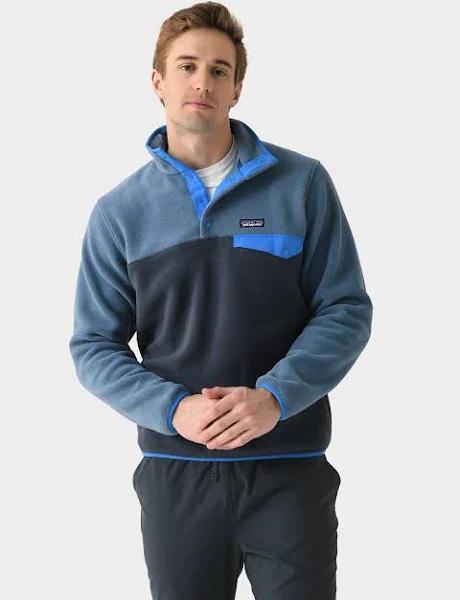 Patagonia Lightweight Synchilla Snap-T Pullover - Smolder Blue - S - Men