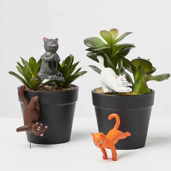 Gift Republic - Yoga Cat Plant Markers