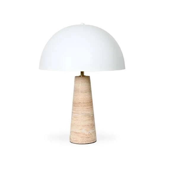 Milha Table Lamp Sandstone Base White by Freedom