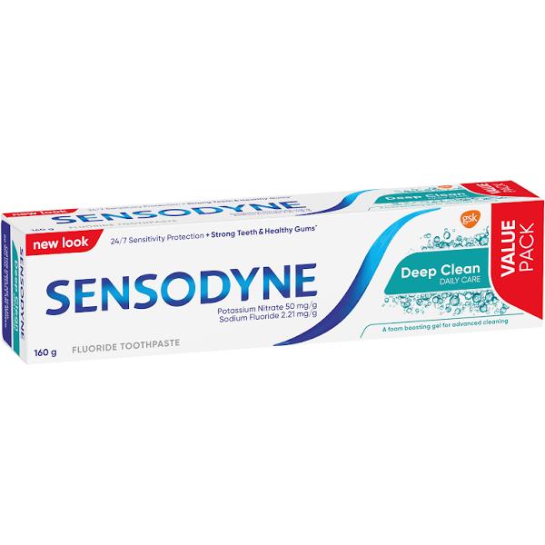 Sensodyne Deep Clean Daily Care Fluoride Toothpaste 160g