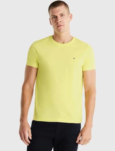 Tommy Hilfiger Essential Cotton Tee in Yellow XS