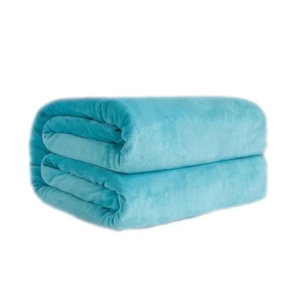 Super Soft Fleece Blanket 220gsm Light Weight Throw Bedspread