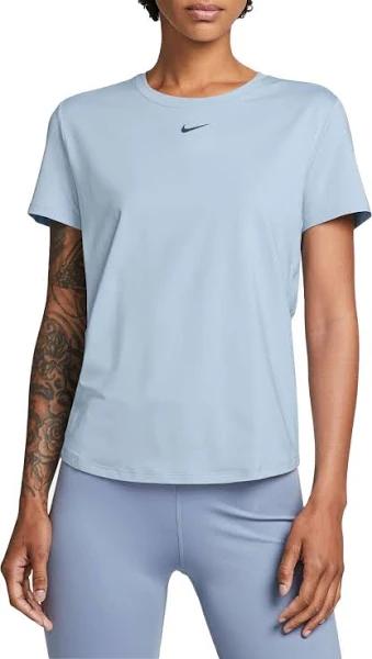 Nike One Classic Women's Dri-FIT Short-Sleeve Top - Blue - 50% Recycled Polyester