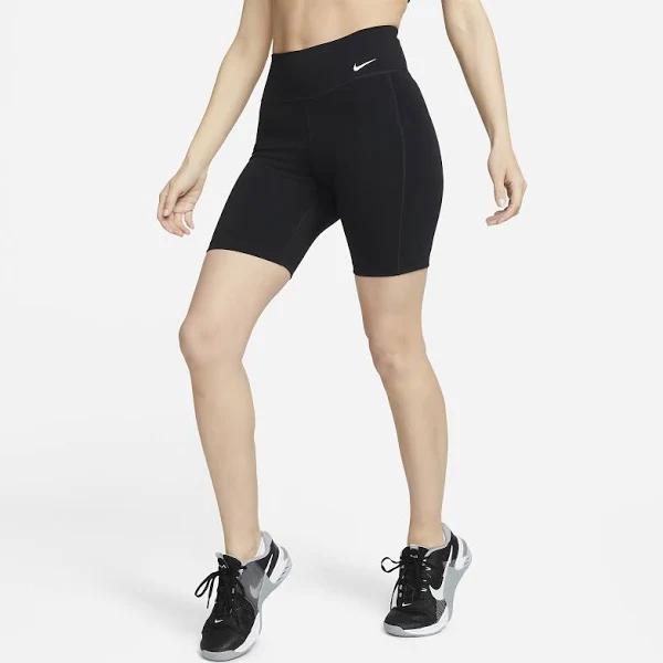 Nike - Women's Black 1/2 Tights - One Leak Protection: Period Mid-Rise Shorts - Size XL at The Iconic