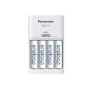 Panasonic Battery Charger With 4 Pack AA Eneloop Batteries