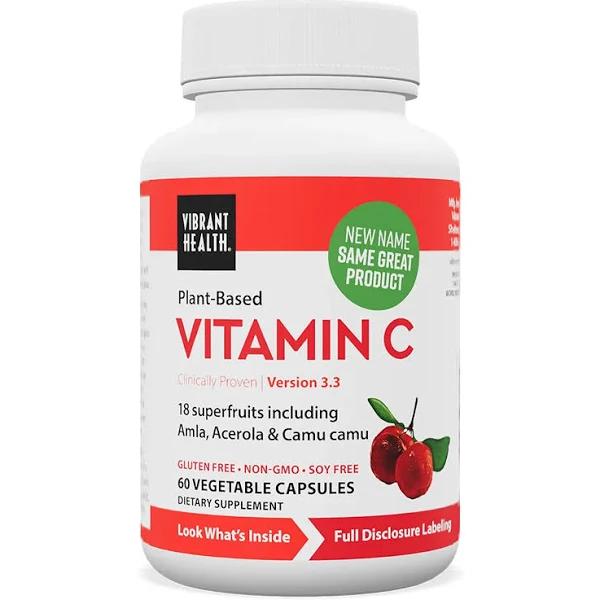 Vibrant Health Super Natural C, 60 Vegetable Capsules